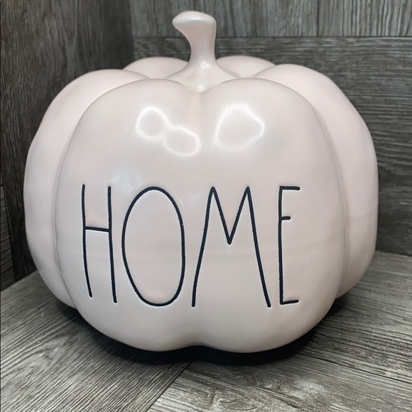 Rae Dunn HOME pale pink small pumpkin NEW!